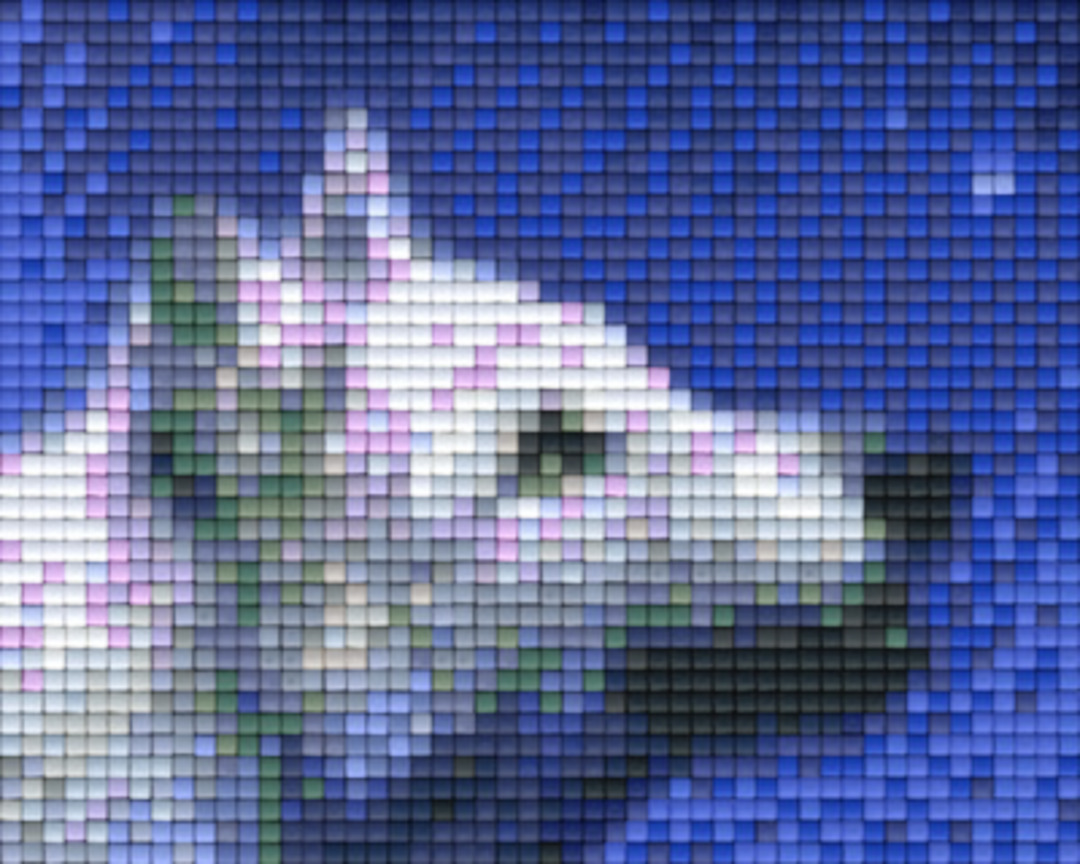 Star Gazing Wolf One [1] Baseplate PixelHobby Mini-mosaic Art Kit image 0